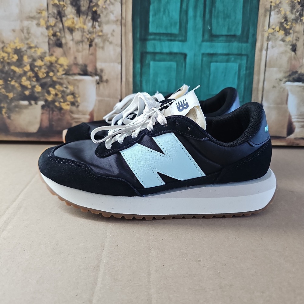 Size 7 - New Balance 237 Black Bleach Blue Women's
